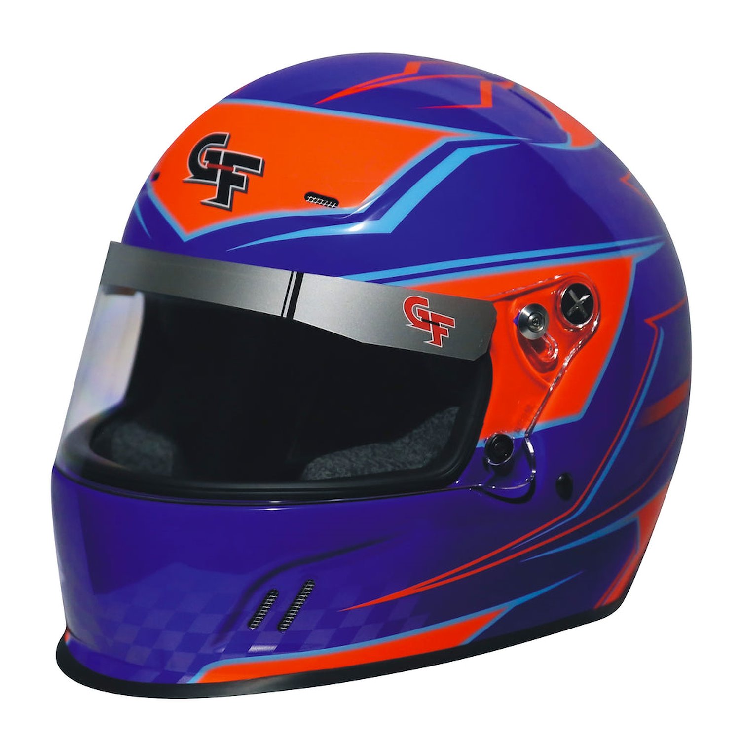13402LRGBU Helmet, CMR Graphics, Large, Blue/Orange