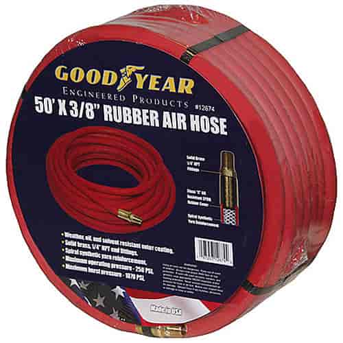 Red Rubber Air Hose 3/8"