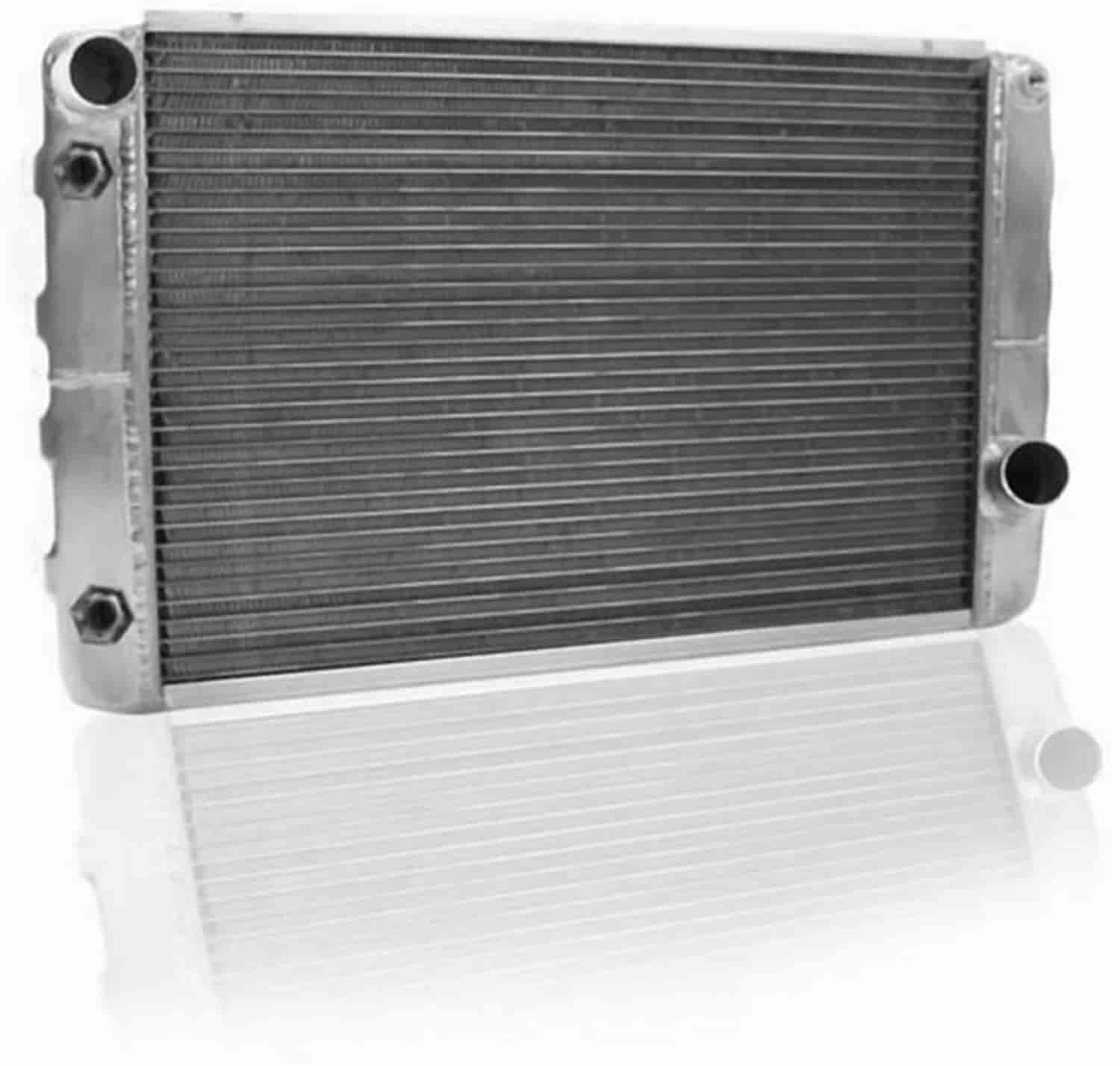 ClassicCool Universal Fit Radiator Single Pass Crossflow Design 26" x 15.50" with Transmission Cooler