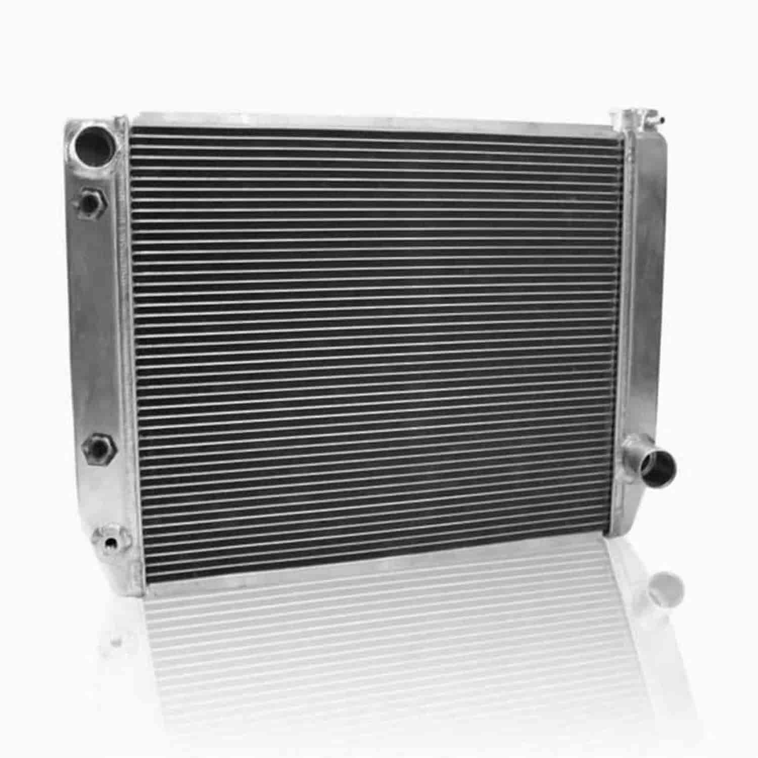 ClassicCool Universal Fit Radiator Single Pass Crossflow Design 26" x 19" with Transmission Cooler