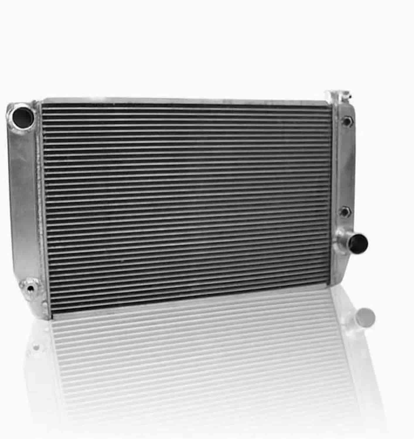 MegaCool Universal Fit Radiator Single Pass Crossflow Design 31" x 15.50" with Transmission Cooler