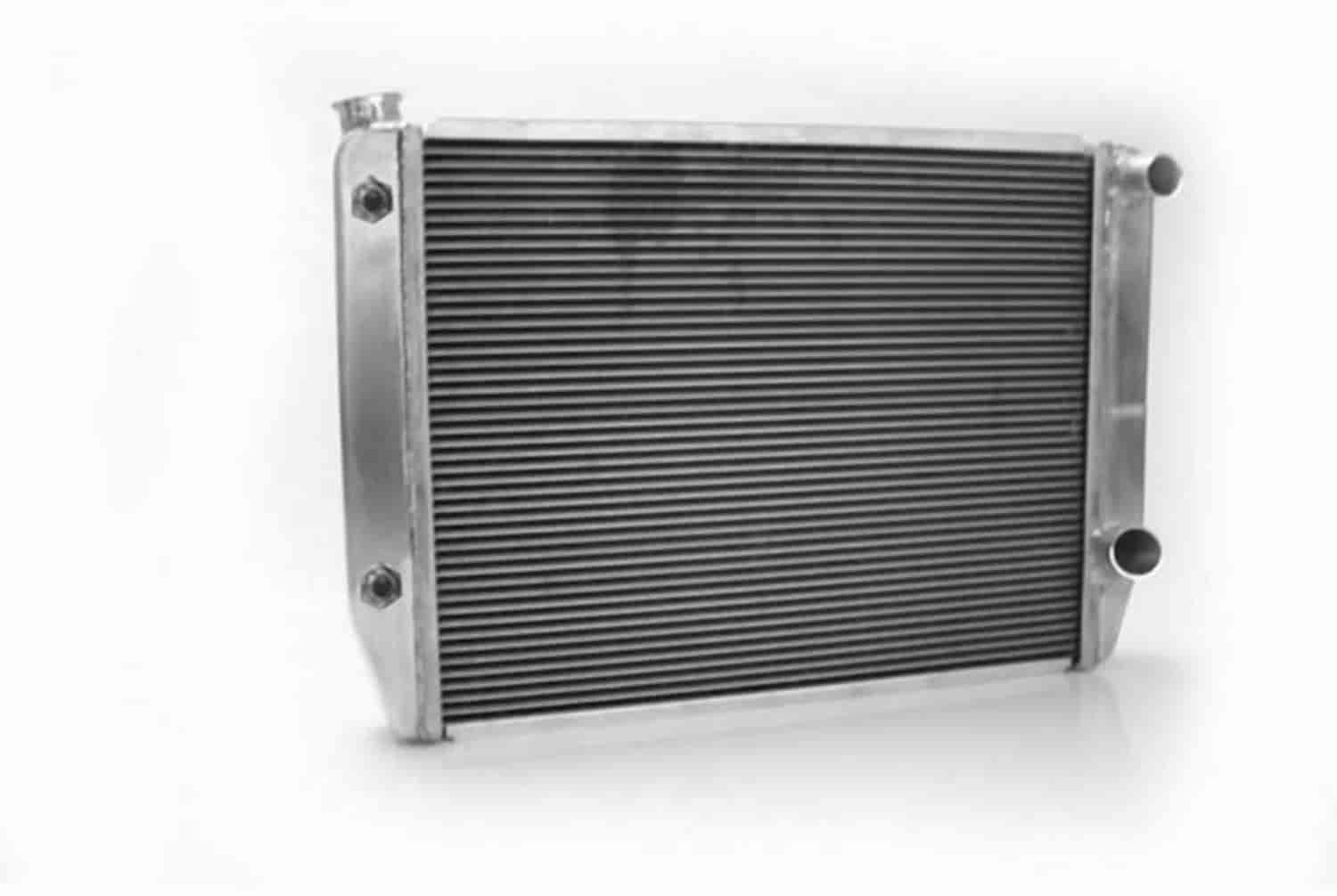 MegaCool Universal Fit Radiator Dual Pass Crossflow Design 27.50" x 19" with Transmission Cooler