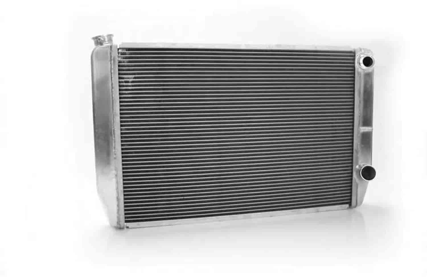 MegaCool Universal Fit Radiator Dual Pass Crossflow Design 31" x 19" with 16AN Inlet