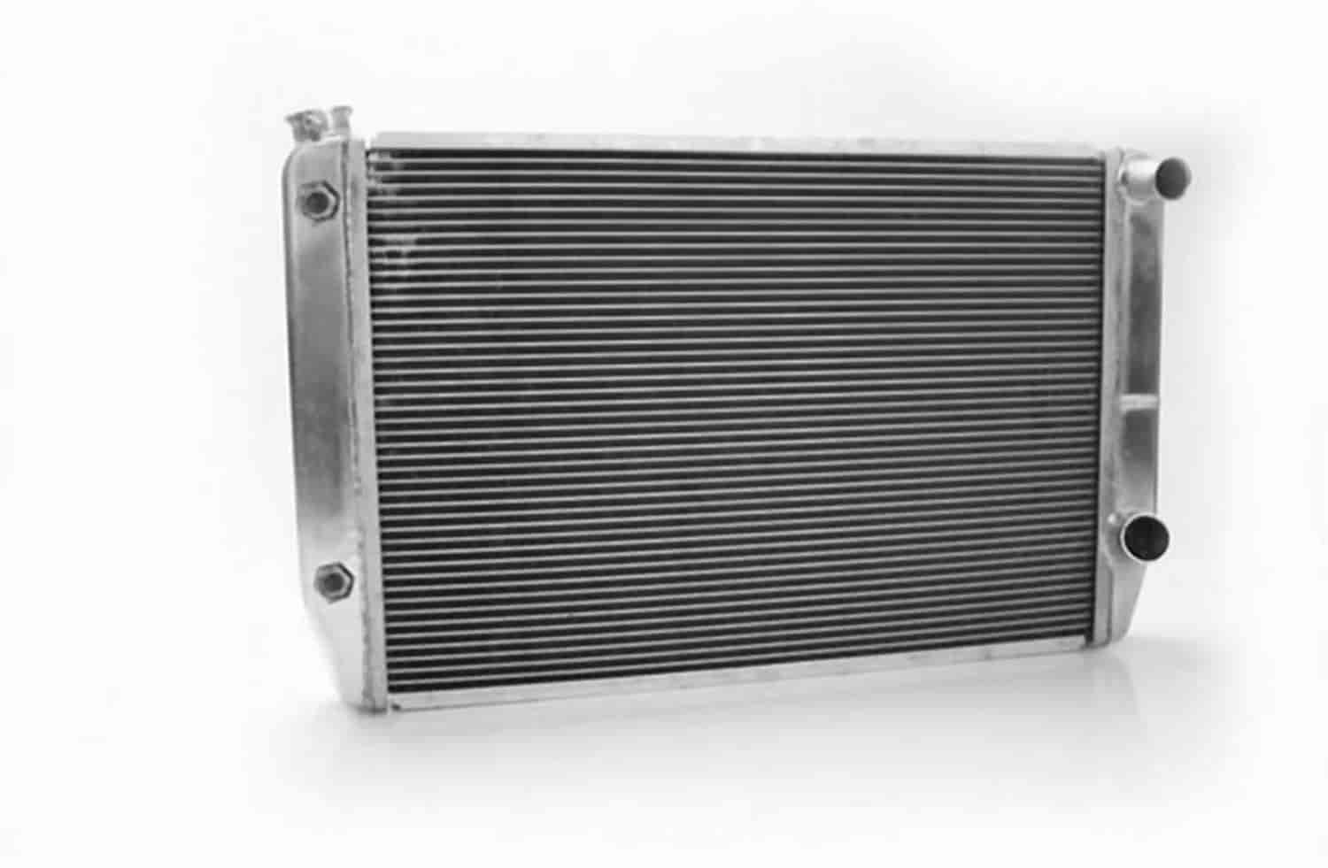 MegaCool Universal Fit Radiator Dual Pass Crossflow Design 31" x 19" with Transmission Cooler