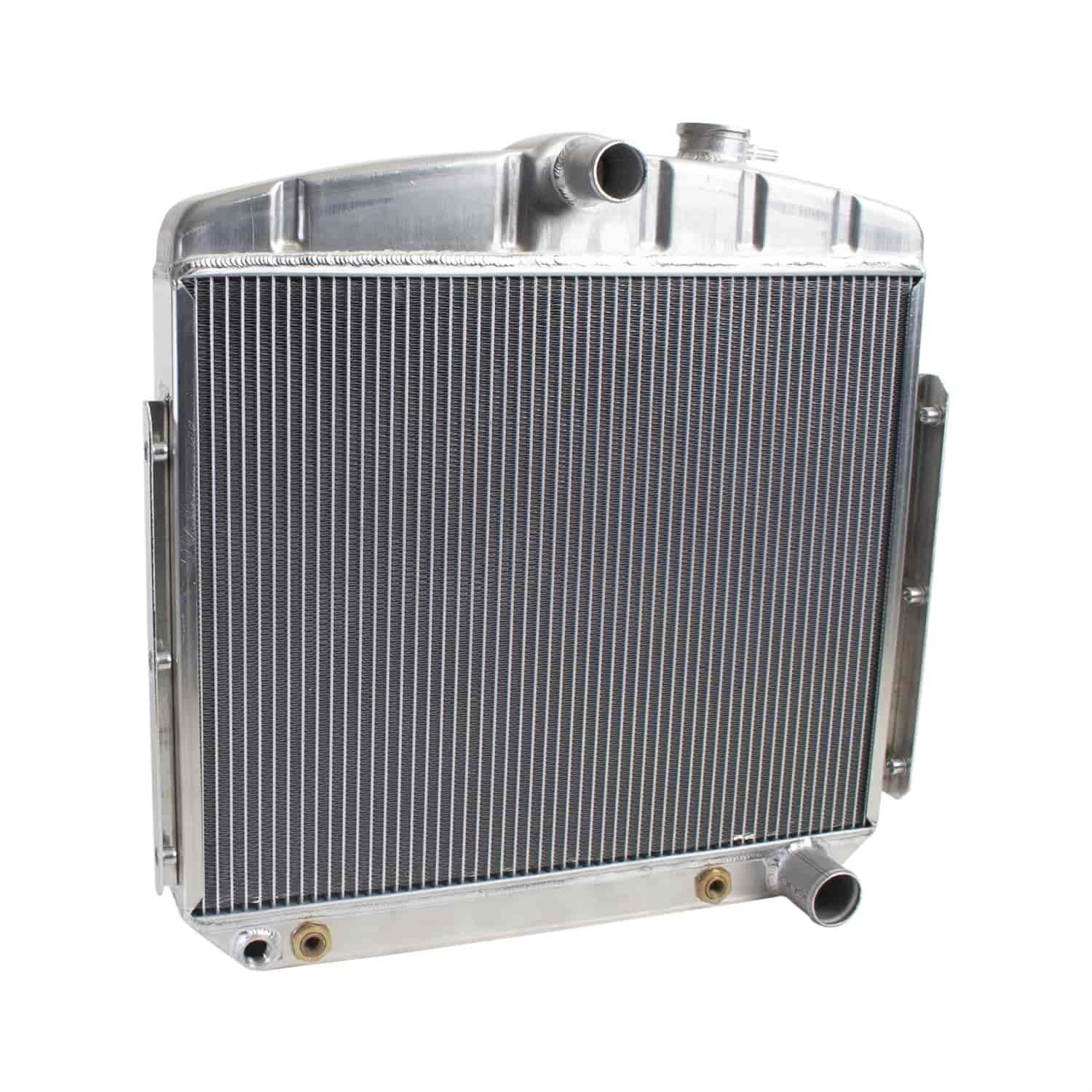 ExactFit Radiator for 1955-1956 Chevrolet Car for Chevy L6 Mount with Transmission Cooler