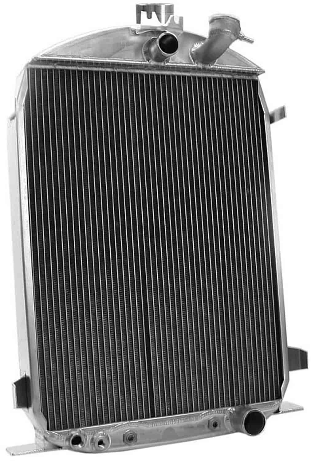 ExactFit Radiator for 1930-1931 Model A with Early GM Engine; Dummy Filler Neck & Hood Rod Options