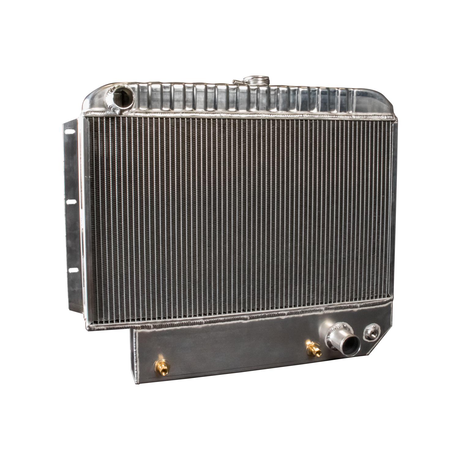 PerformanceFit Radiator for 1959-1963 Chevy Impala with Steering Box Knock out & Transmission Cooler