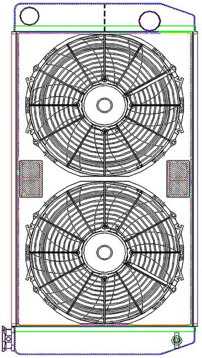 MegaCool ComboUnit Universal Fit Radiator and Fan Dual