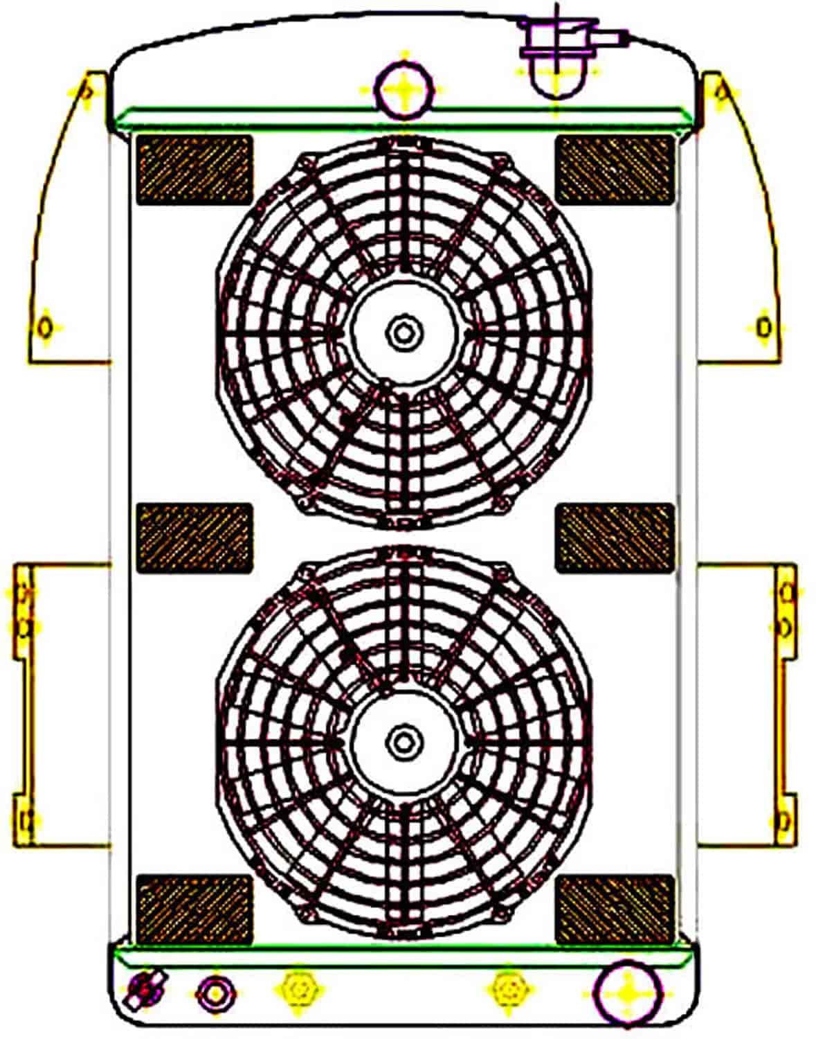 ExactFit Radiator ComboUnit for 1934-1936 Chevy/GMC Pickup Truck