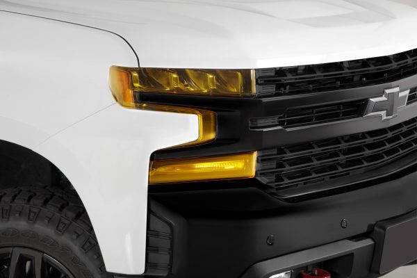Transparent Yellow Headlight Covers Fits Select Chevy Silverado 1500