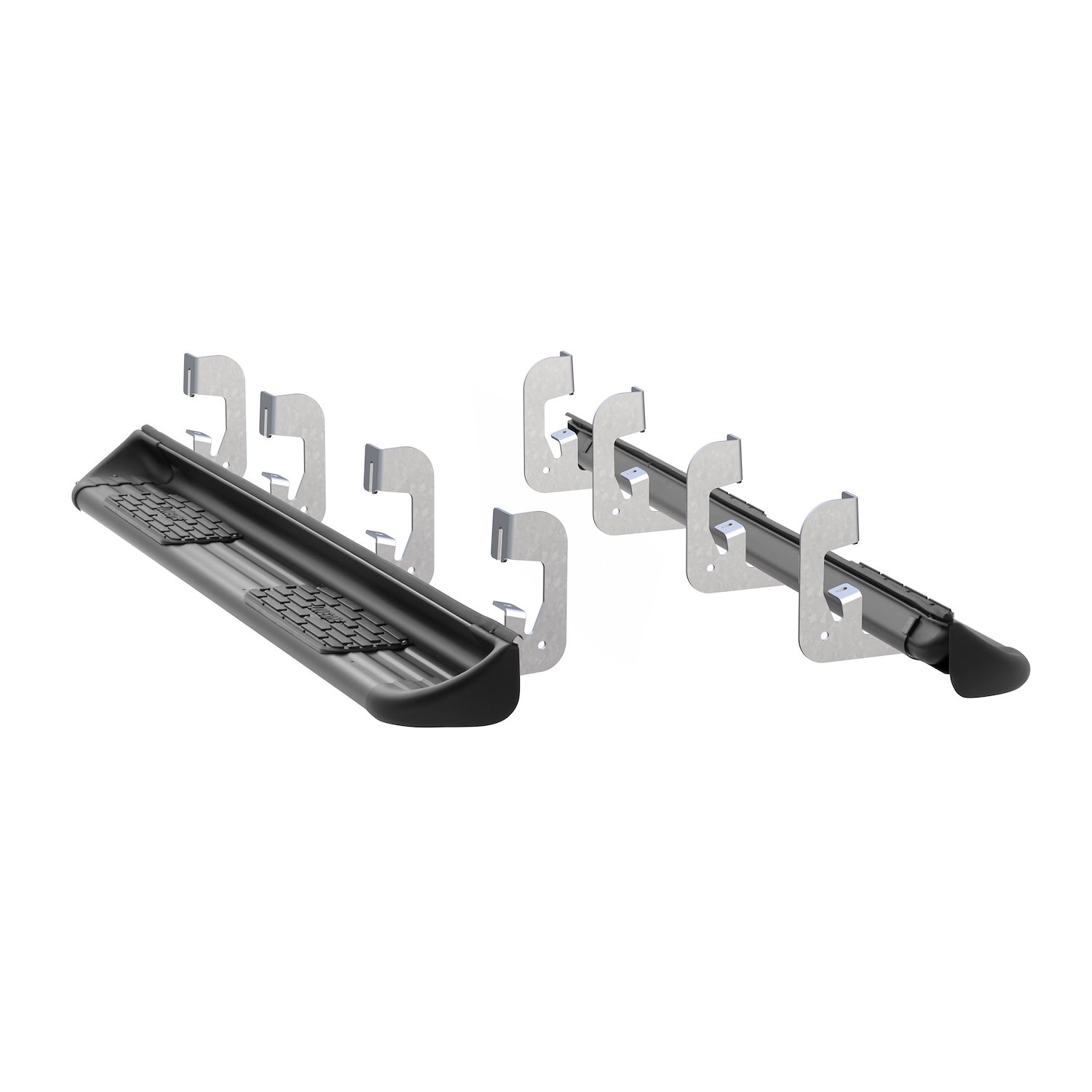 280743-581443 Black Stainless Steel Side Entry Steps Fits Select Chevy Silverado, GMC Sierra Crew Cab