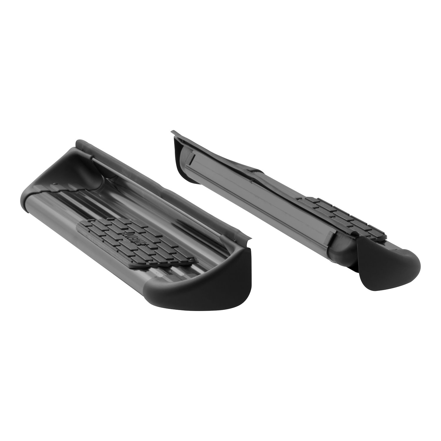 281031-571631 Black Stainless Steel Side Entry Steps Fits Select Dodge, Ram 1500 to 5500 Reg. Cab