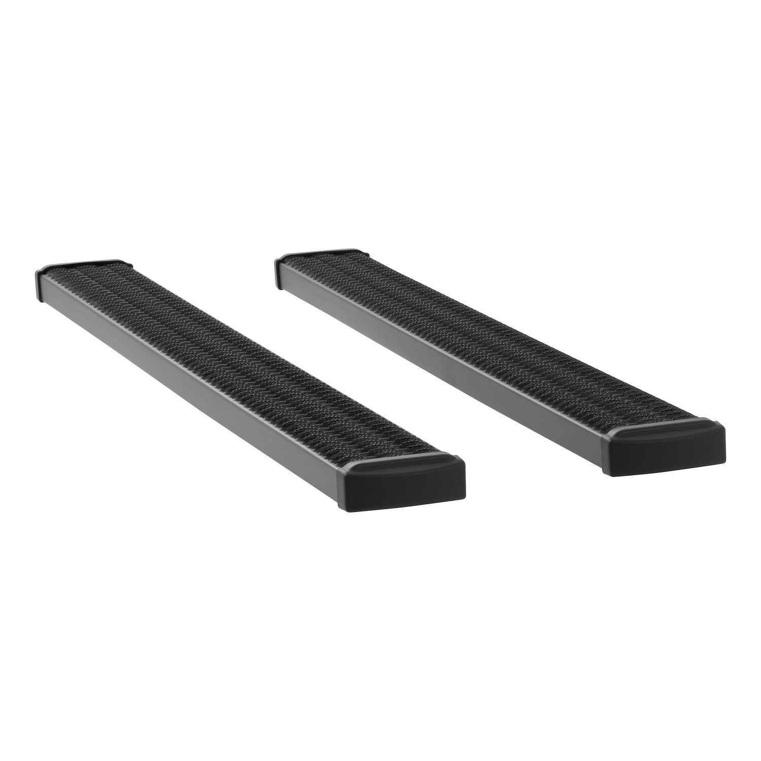 415078 Grip Step 7 in. x 78 in. Black Aluminum Running Boards, Without Brackets