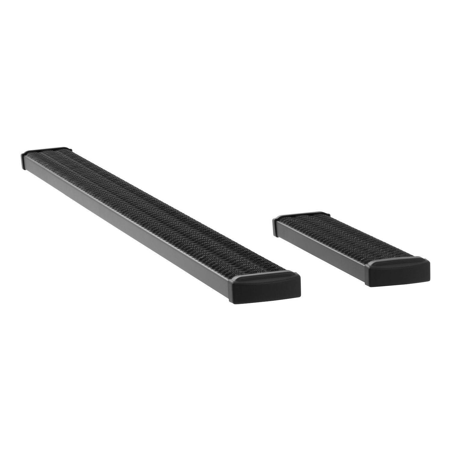 415100 Grip Step 7 in. x 100 in. Black Aluminum Running Boards, Without Brackets
