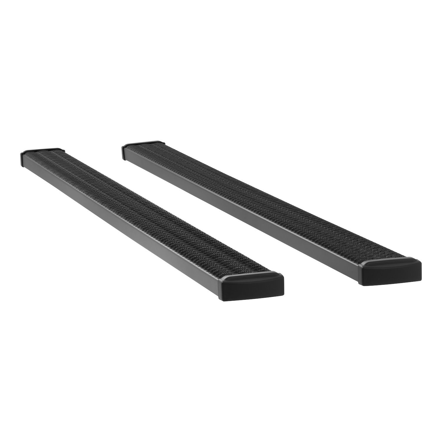 415114 Grip Step 7 in. x 114 in. Black Aluminum Running Boards, Without Brackets