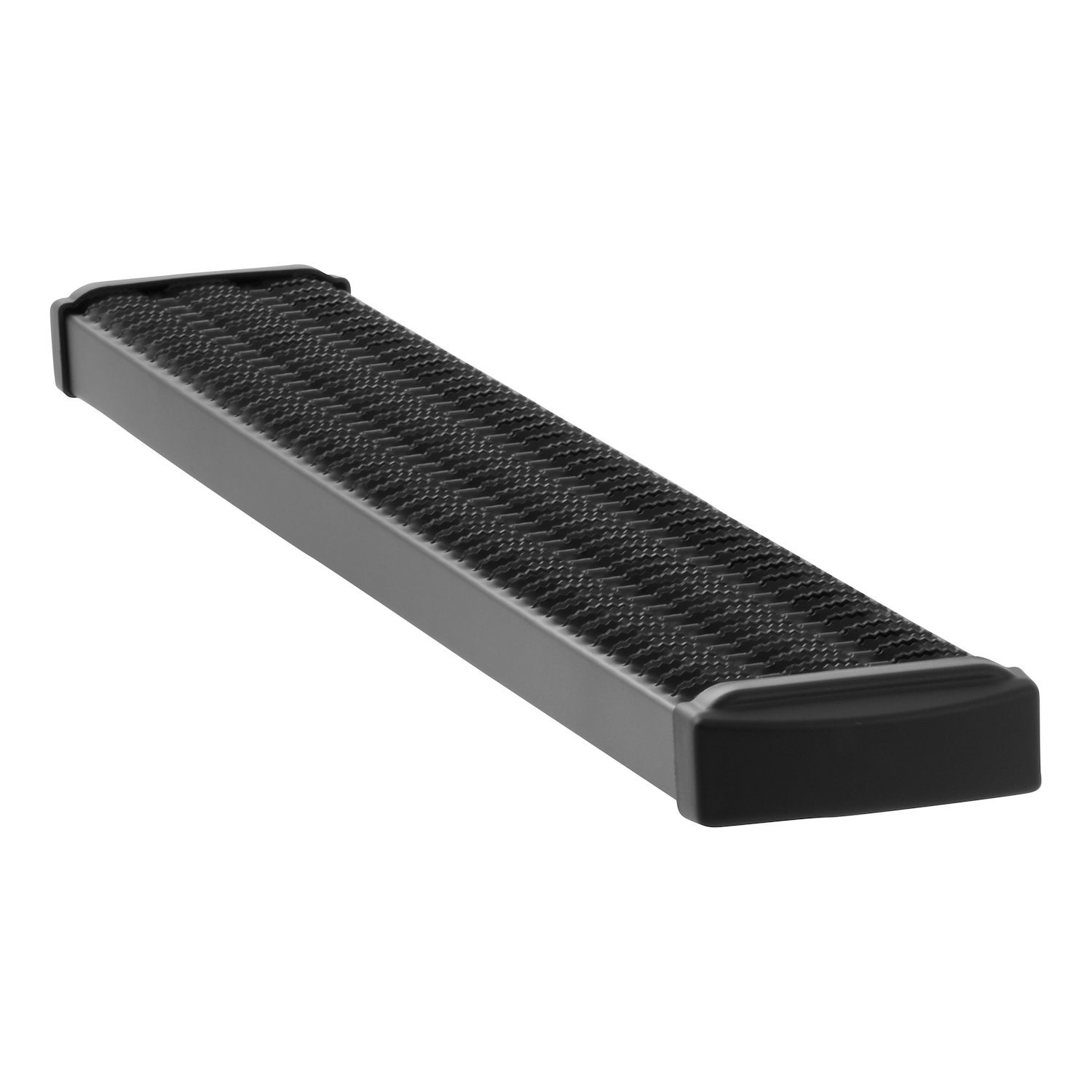 415254 Grip Step 7 in. x 54 in. Black Aluminum Cargo Van Rear Step, Without Brackets