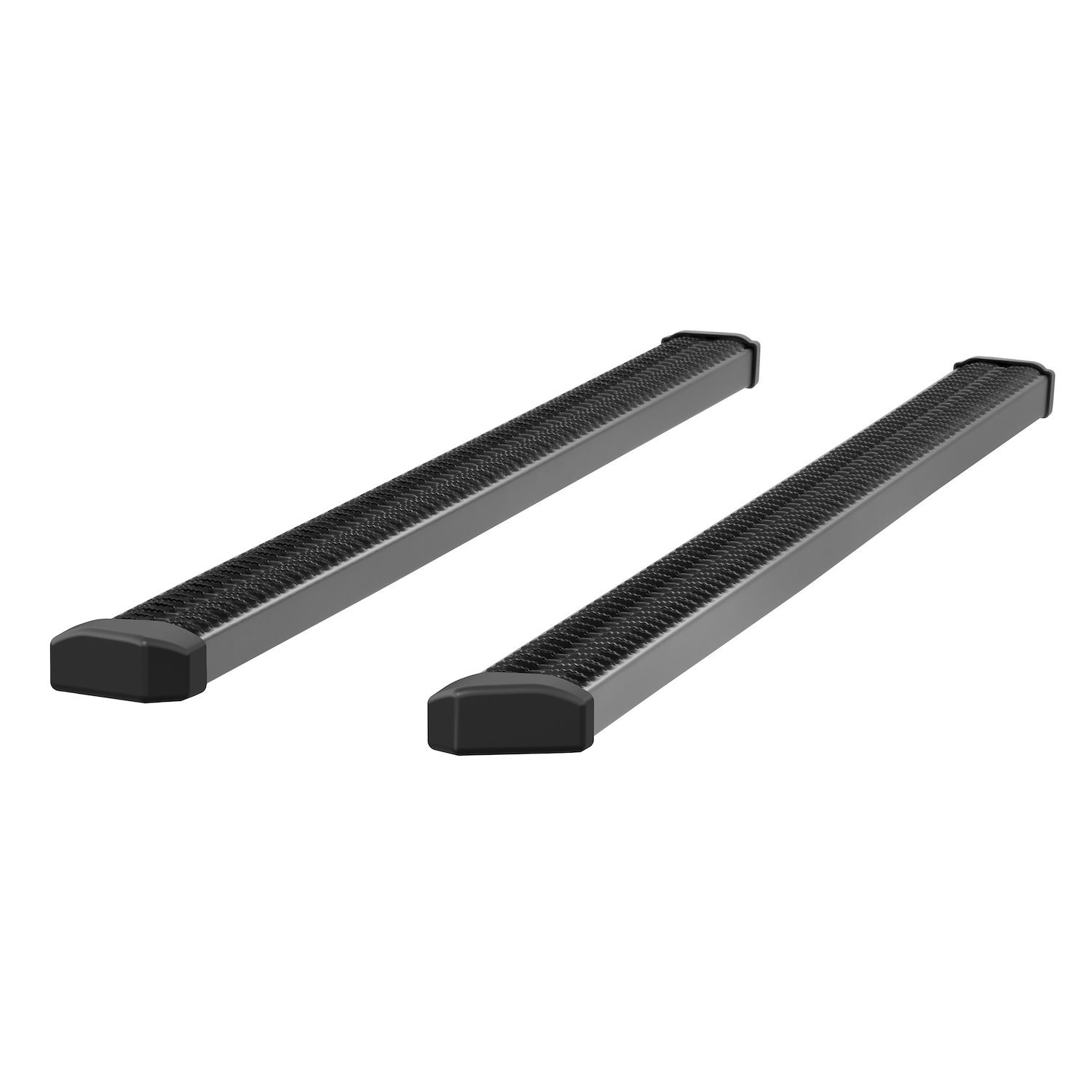 416088 SlimGrip 5 in. x 88 in. Black Aluminum Running Boards, Without Brackets