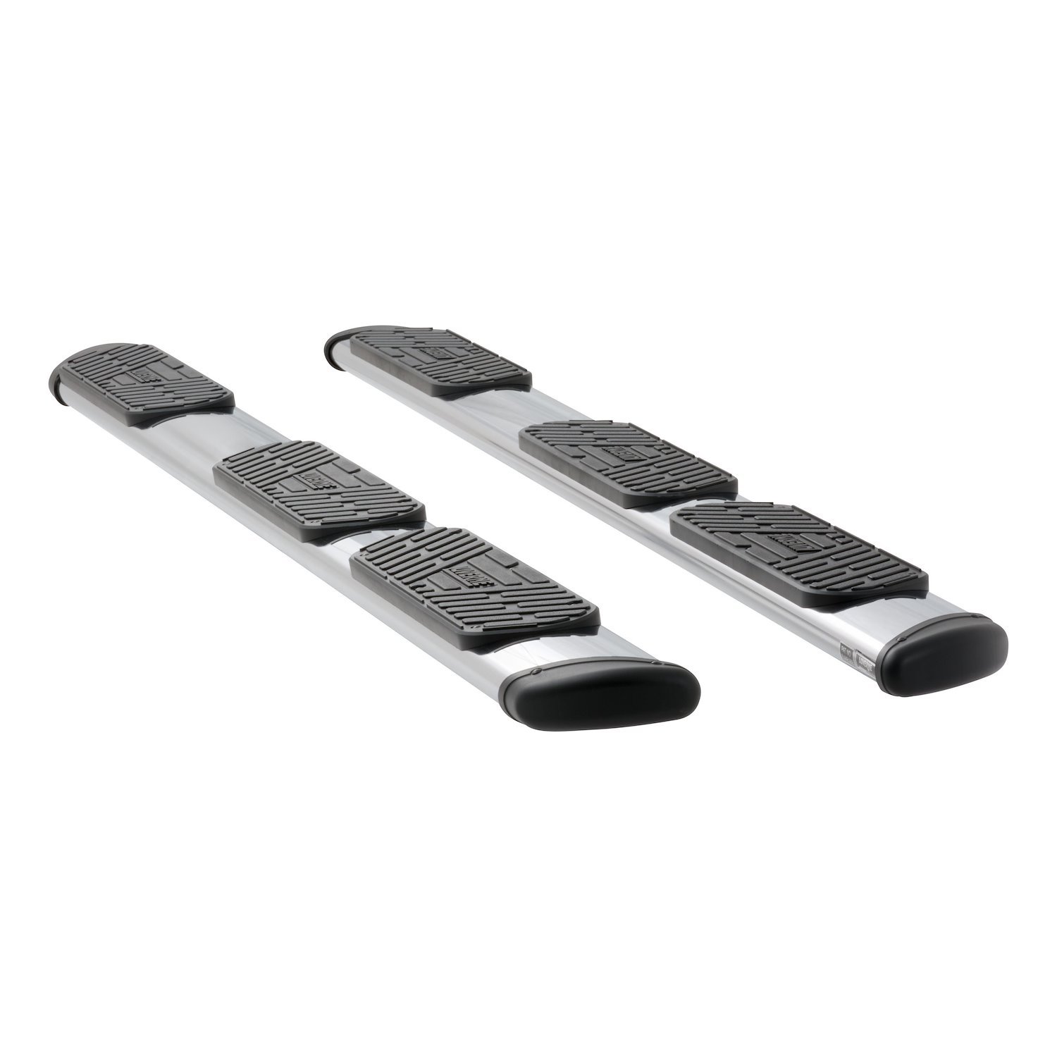 477113-401530 Regal 7 Polished Stainless 113 in. Oval W2W Steps Fits Select Ford F-150 Ext, 8' Bed