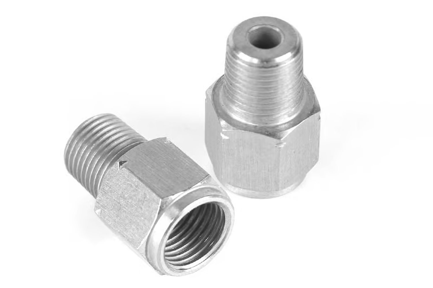 HT-010921 M10 x 1.0 to 1/8 BSPT Adaptor, Stainless Steel