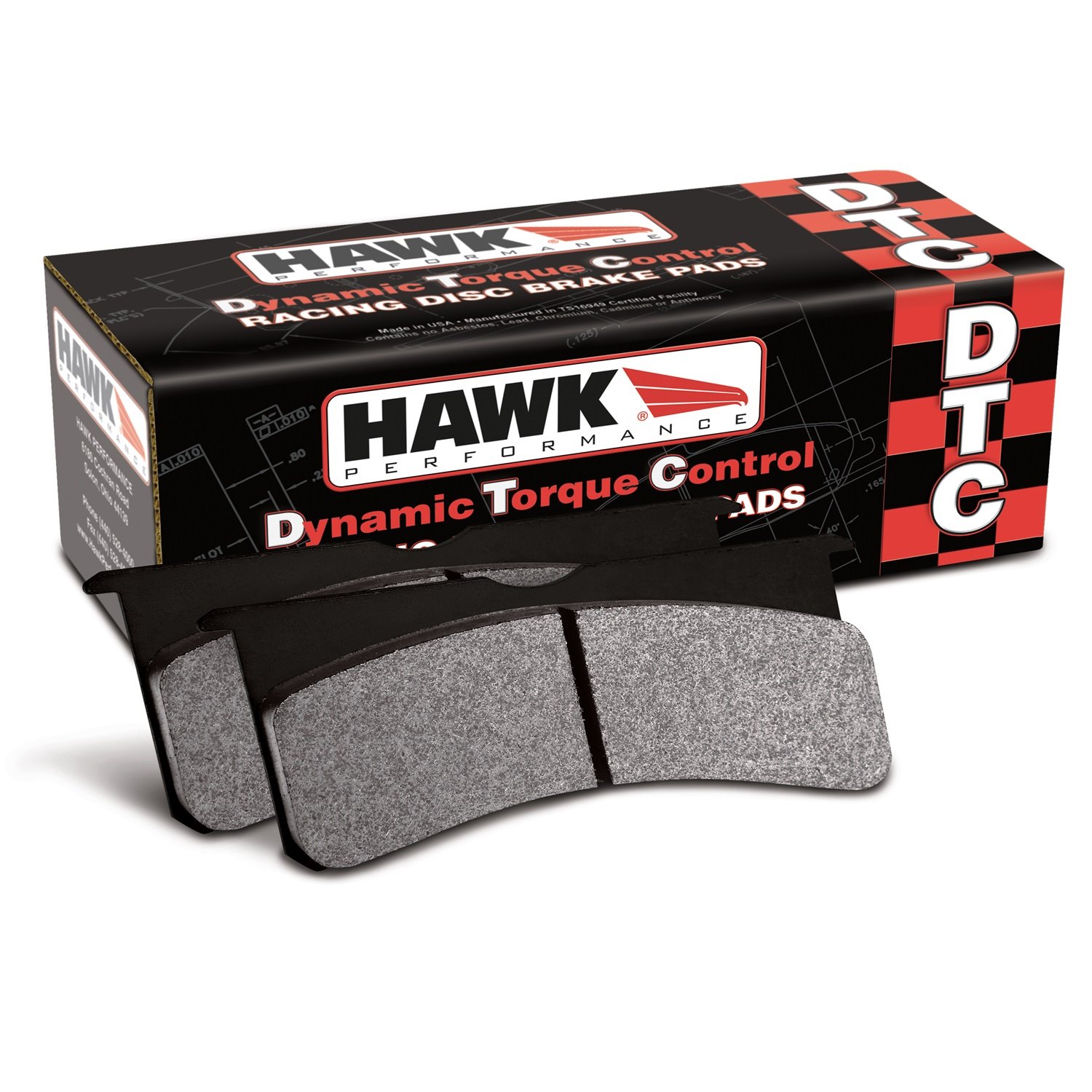 DTC-60 BRAKE PADS Wilwood DL Single Outlaw w/ 0.156 in. center hole