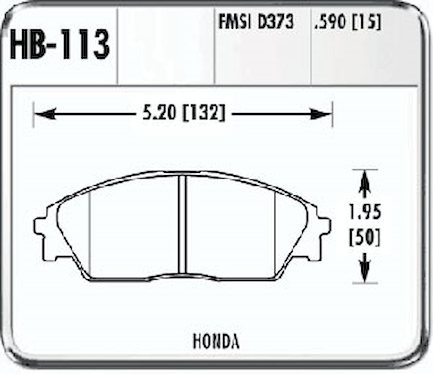Hawk High Performance Front Brake Pads Fits: 88-91 Civic Wgn