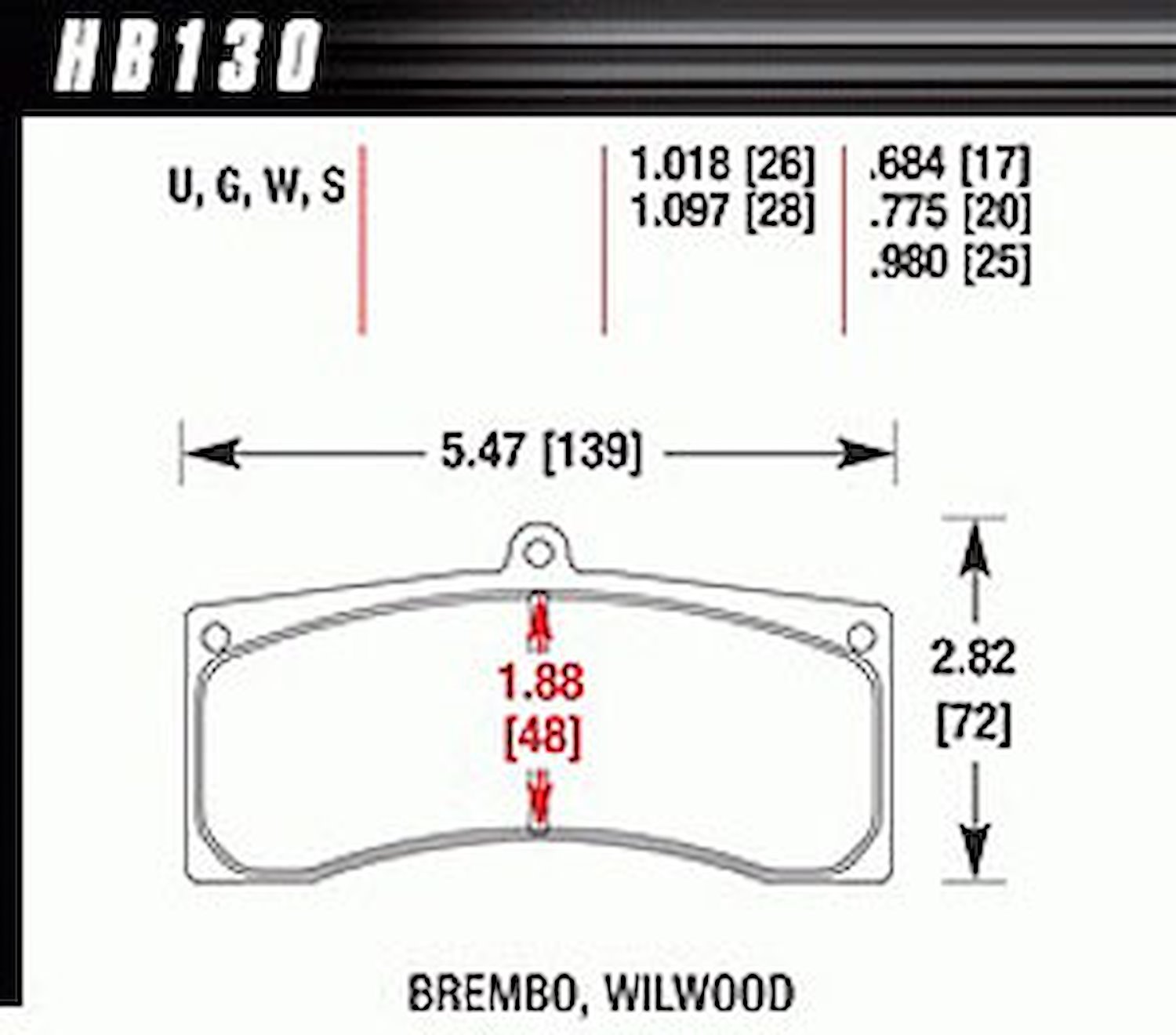 DTC-70 PADS Brembo Wilwood