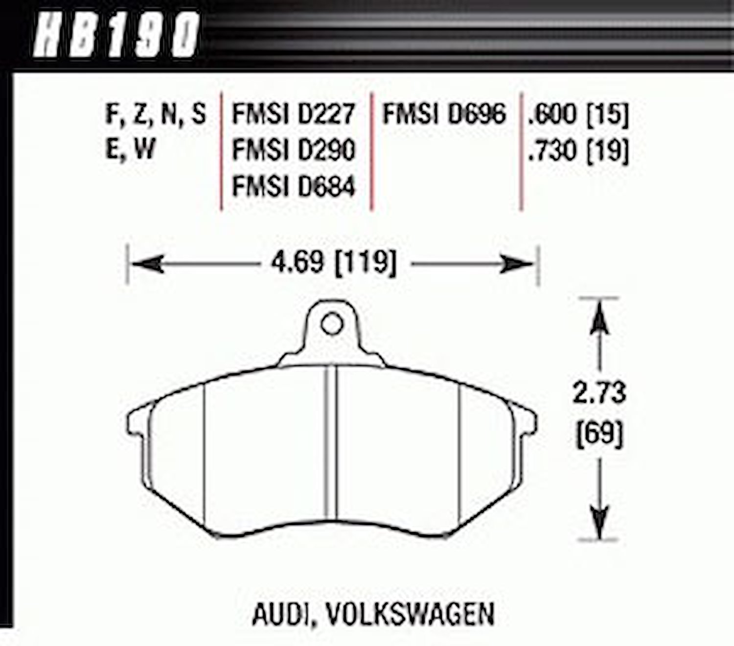 HT-10 PADS Audi Volkswagen