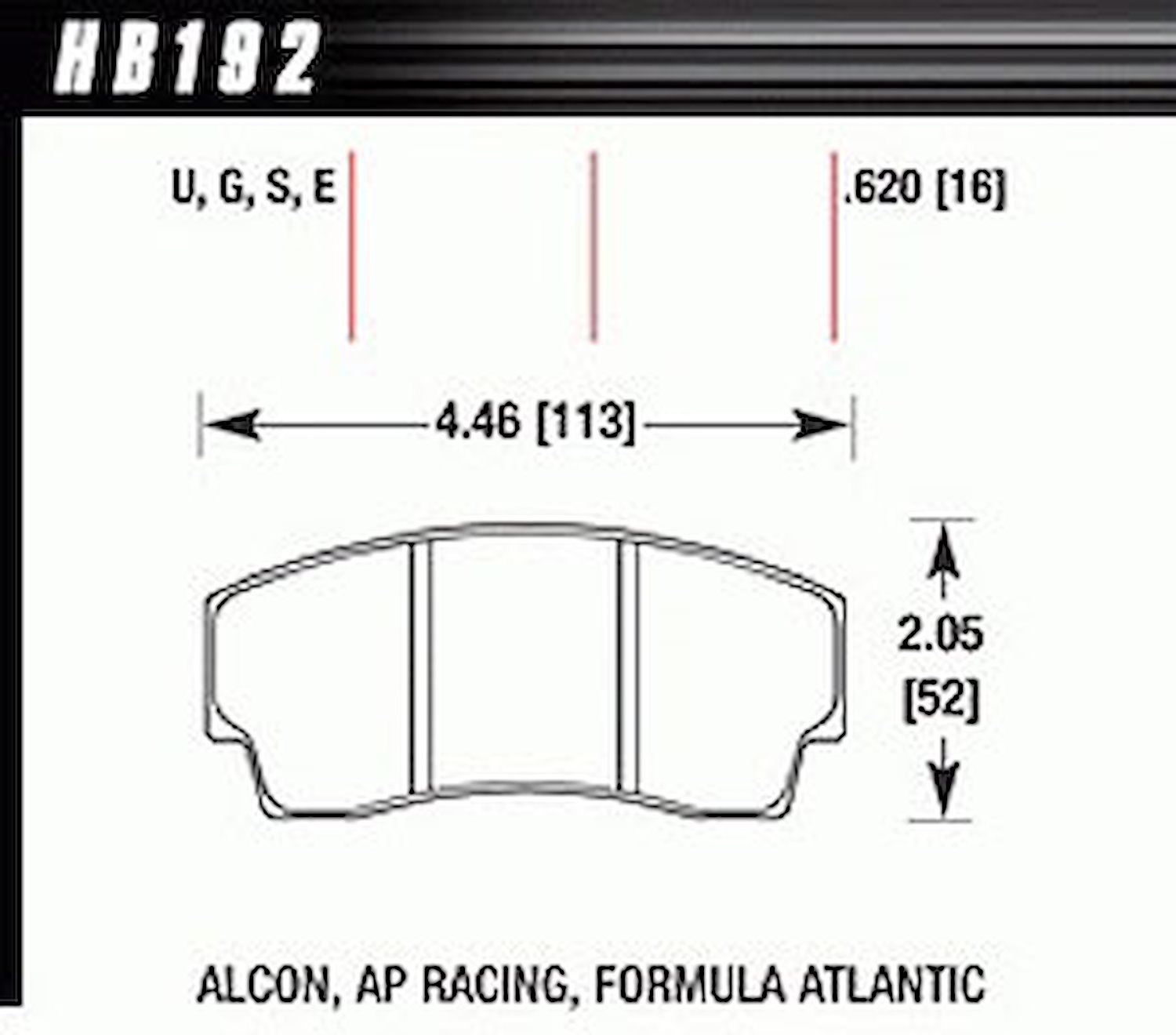 DTC-70 PADS AP Racing Alcon