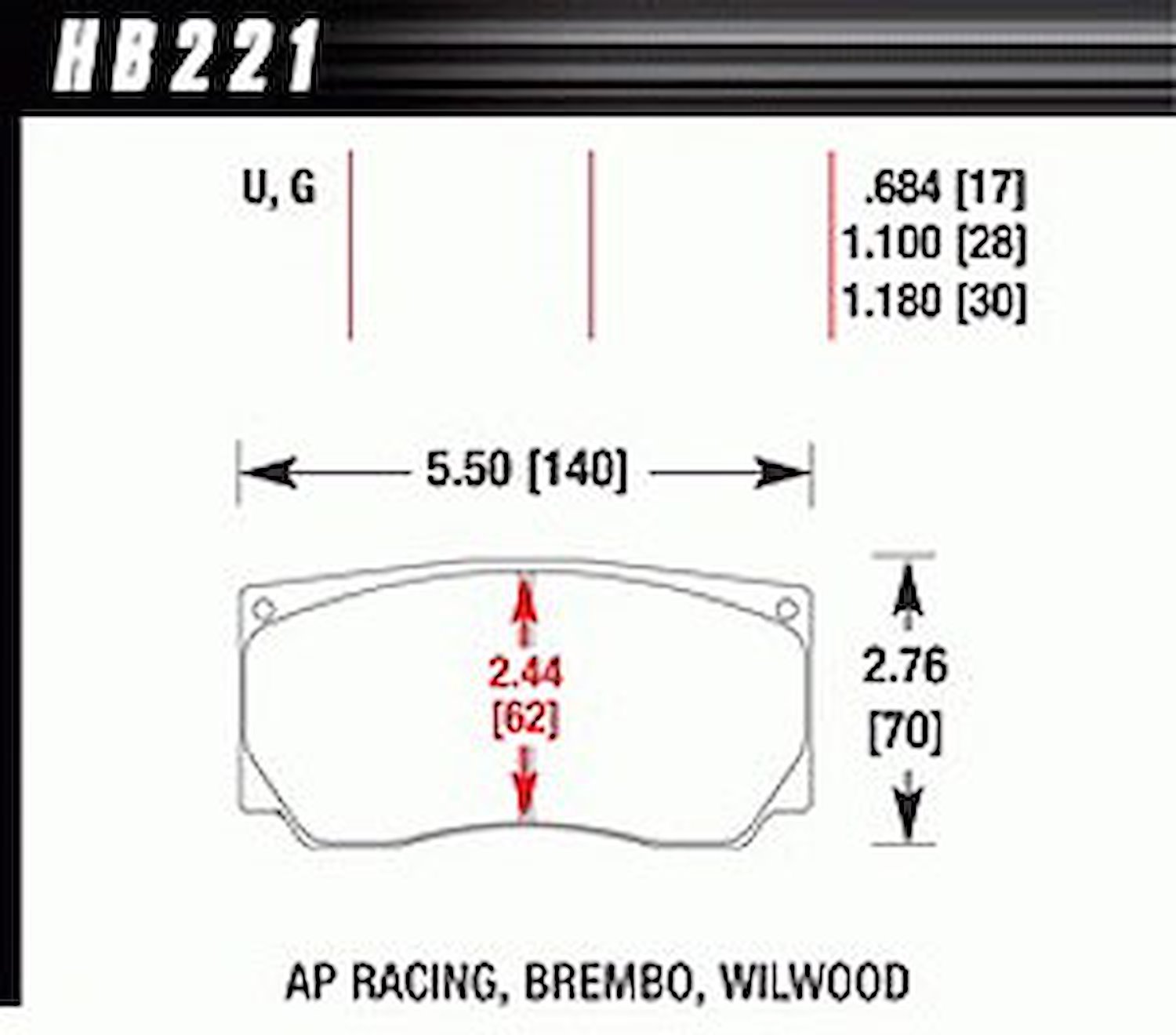 DTC-70 PADS AP Racing Wilwood