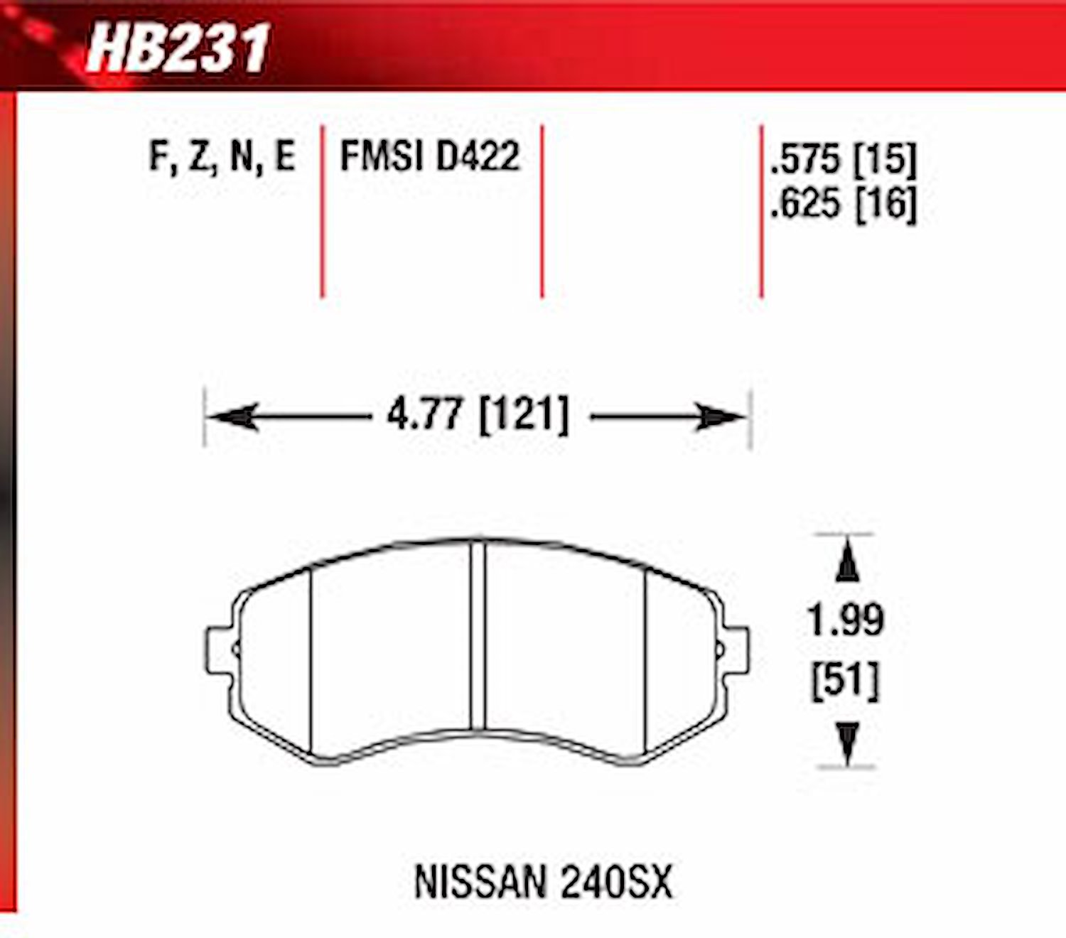 Blue 9012 Disk Brake Pads for Nissan, 240SX