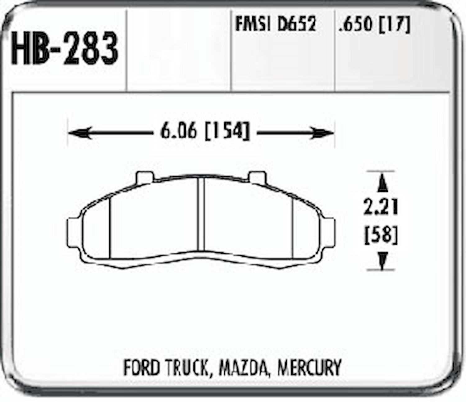 Ford/Mazda Front Brake Pads