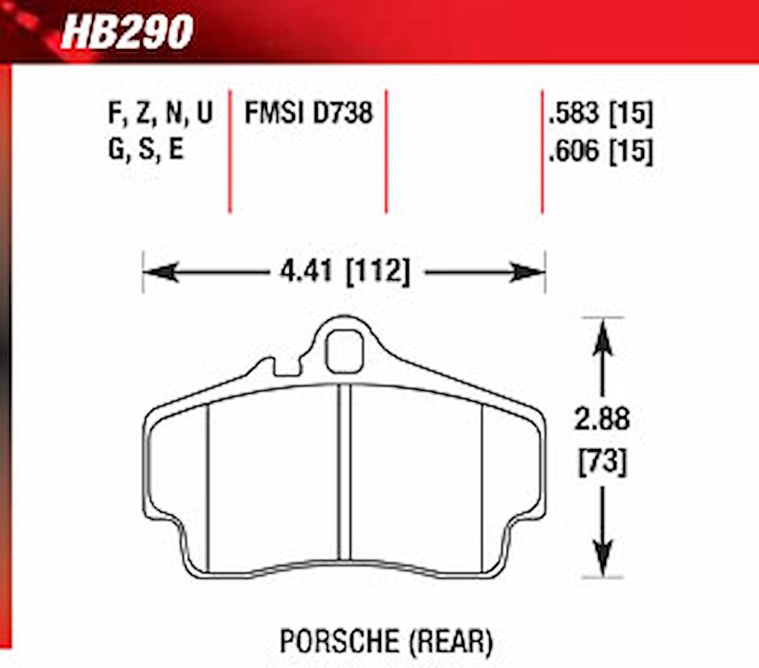 Blue 9012 Disk Brake Pads Porsche 911, Boxster