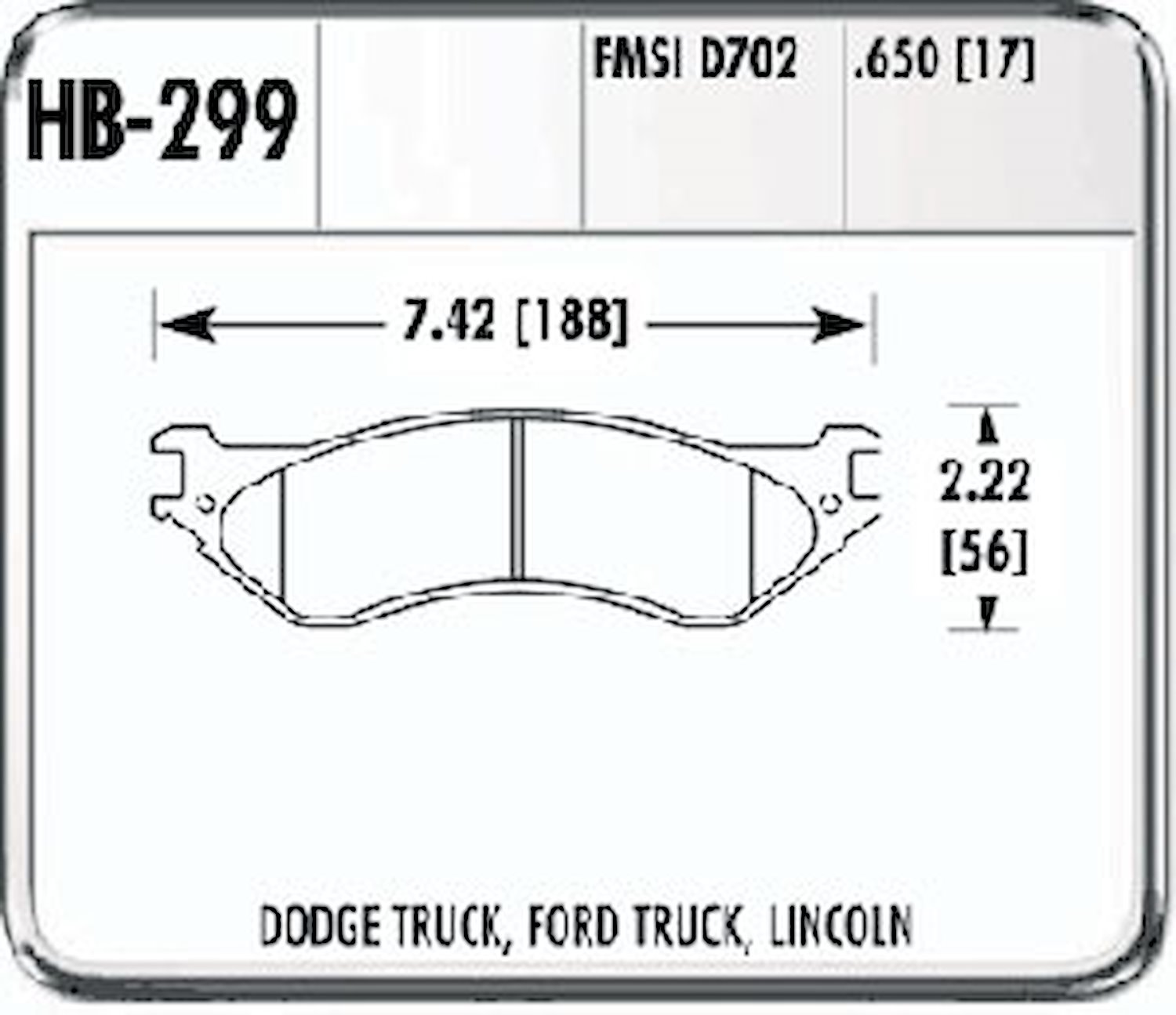 HPS Performance Brake Pads 1997-2002 Ford Expedition