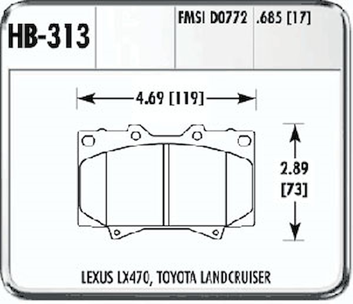 Performance Brake LEXUS LX470 TOYOTA LANDCR