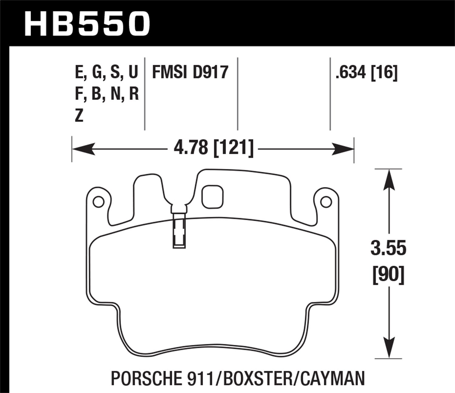 DTC-80 BRAKE PADS Porsche