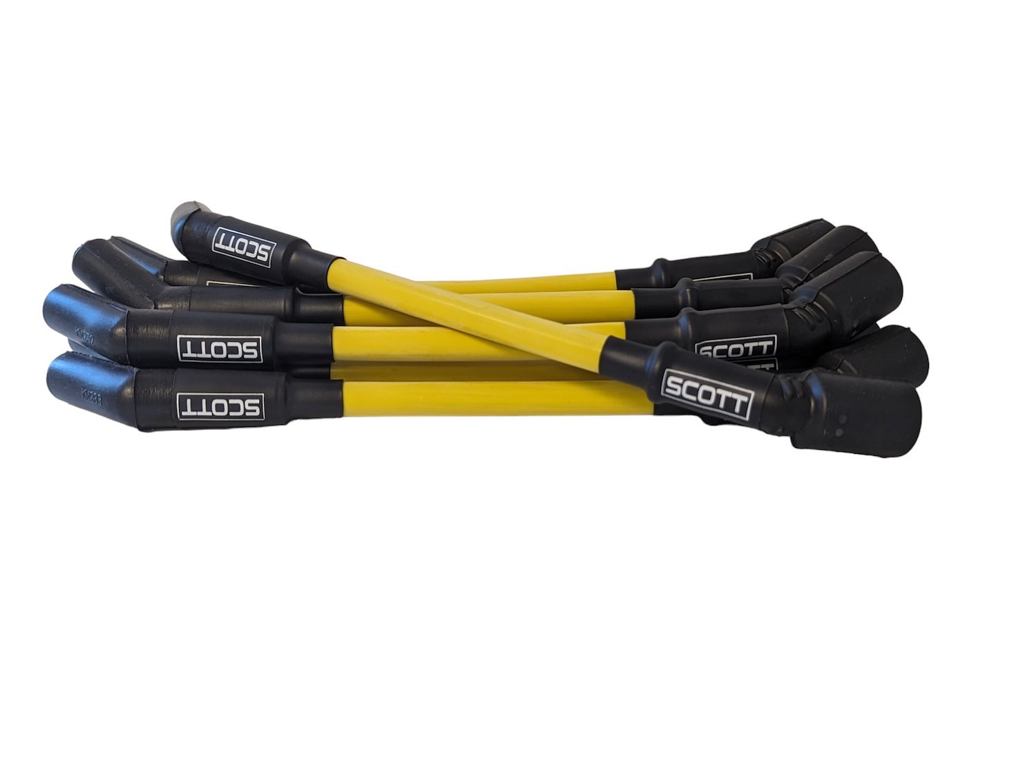 SPW-CH-LS-T-7 High-Performance Silicone-Sleeved Spark Plug Wire Set for GM LS Truck, [Yellow]