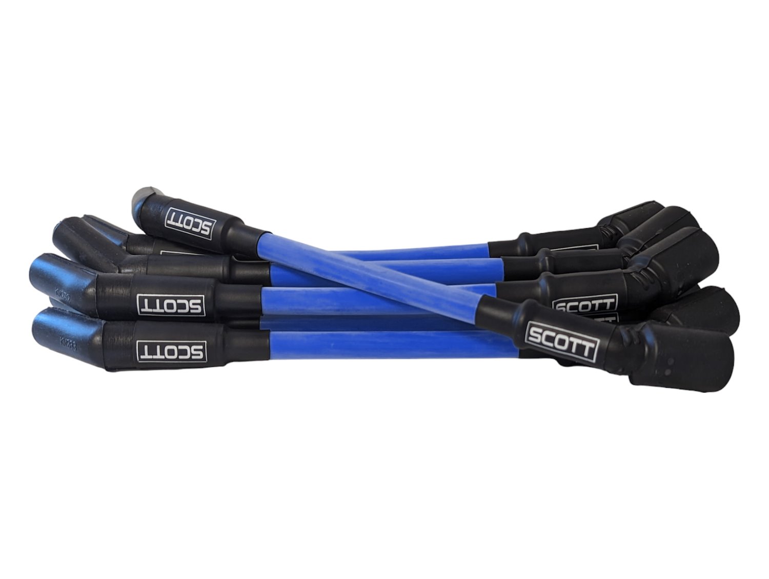SPW-CH-LT-GEN5-4 High-Performance Silicone-Sleeved Spark Plug Wire Set for GM LS/LT (Gen5), [Blue]