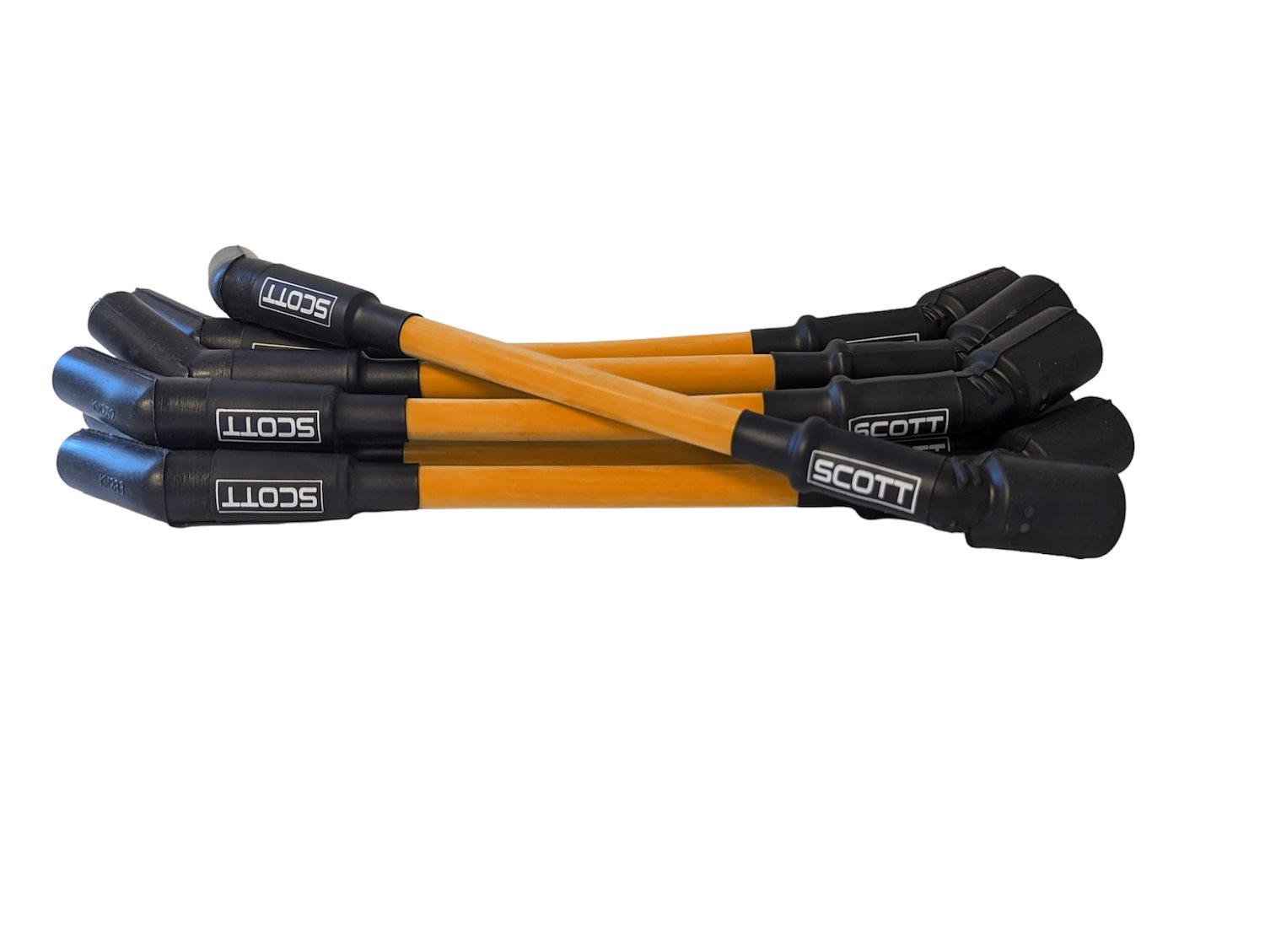 SPW-CH-LT-GEN5-5 High-Performance Silicone-Sleeved Spark Plug Wire Set for GM LS/LT (Gen5), [Orange]
