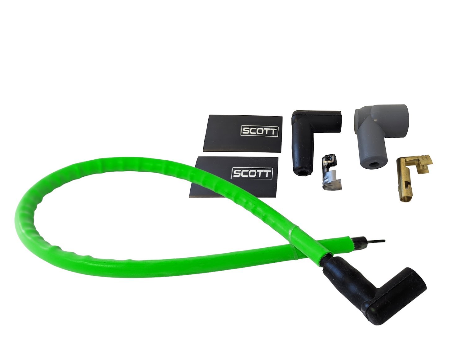 SPW-CW-48-8 48 in. High-Performance Silicone-Sleeved Coil Wire Kit [Fluorescent Green]
