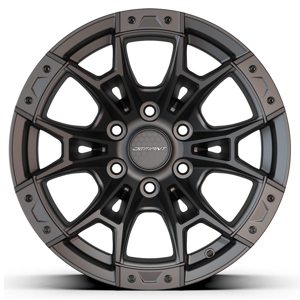 DF04 Wheel, Fits Select Ford 6-Lug, Size: 17" x 9", Bolt Pattern: 6 x 135 mm [Finish: Dark Satin Charcoal]