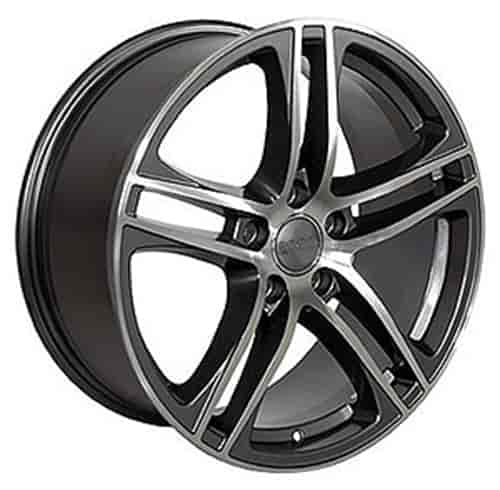 R8 Style Wheel Size: 17" x 7.5" Bolt Pattern: 5 x 112 Rear Spacing: 5.63" Offset: +35mm