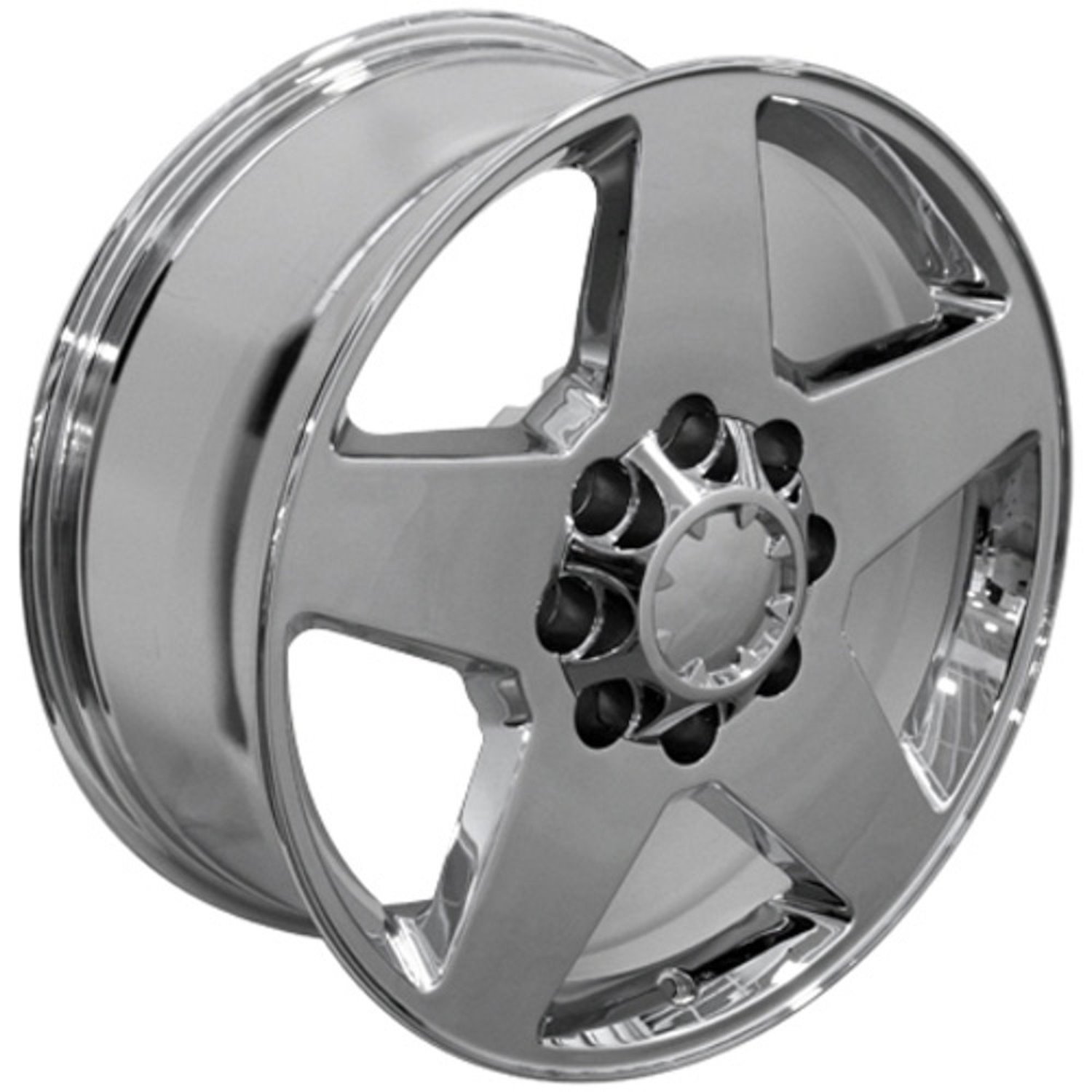 Five Spoke Silverado Style Wheel Size: 20" x 8.5"