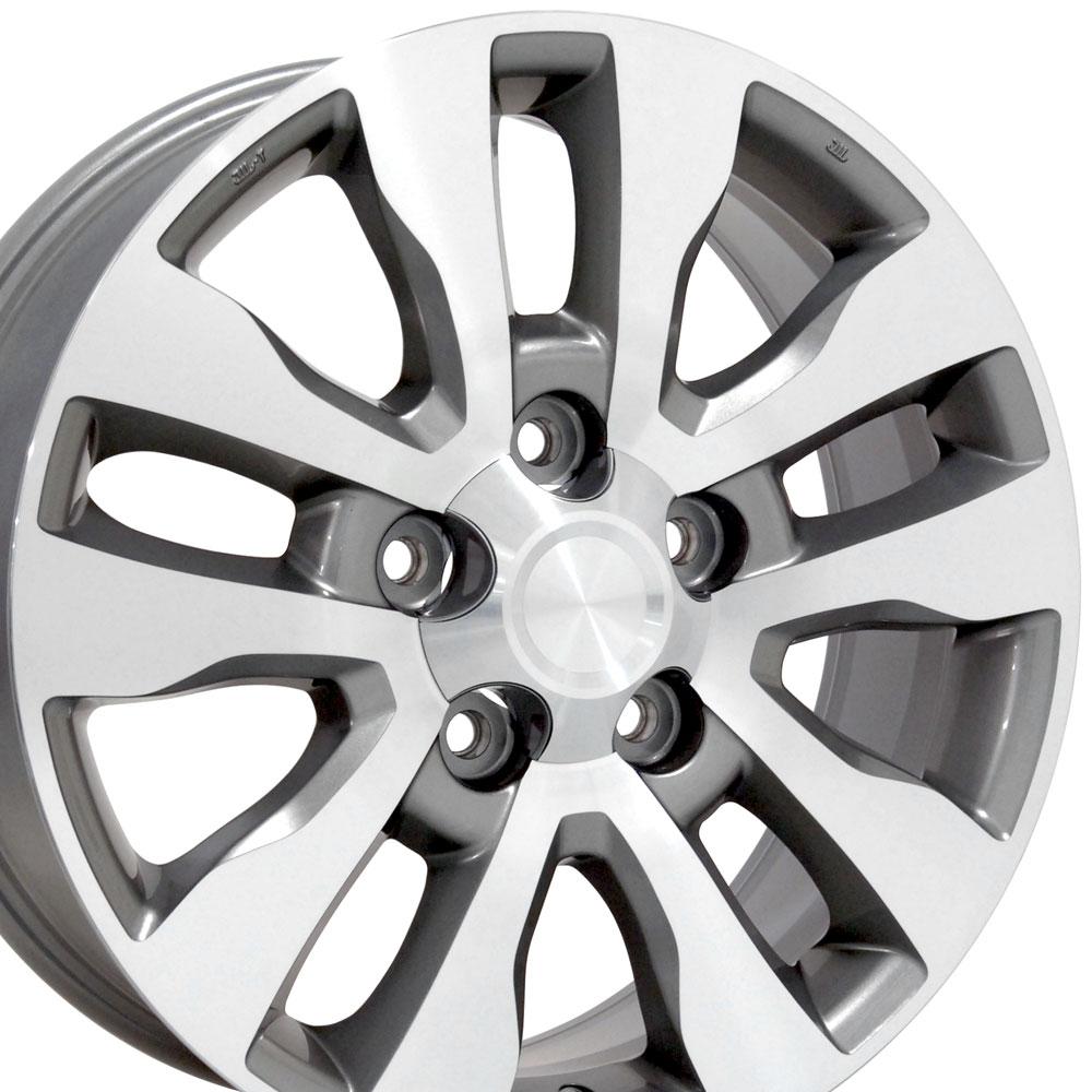 Toyota Tundra Style Replica Wheel Silver Mach d Face 20x8
