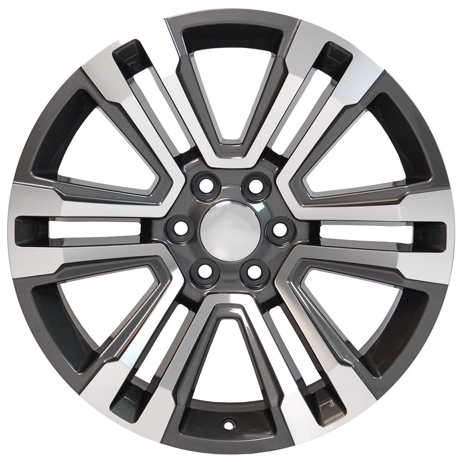 9507899 Denali CV44-Style Wheel [Wheel Size: 22" x 9"] Hyper Black Powder-Coated Rim w/ Machined Face