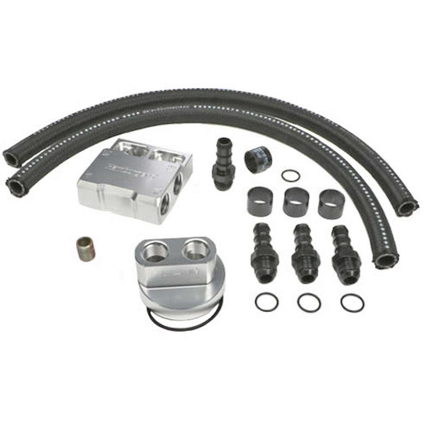 BILLET SINGLE OIL FILTER RELOCATION KIT-SB CHEVY / BB CHEVY
