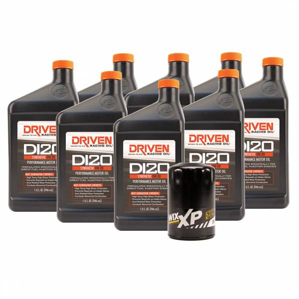 DI20 0W-20 Synthetic Performance Oil Change Kit 2014-2018 GM Gen V Direct Injection Truck Engines w/ 8 Qt. Capacity