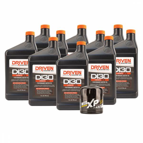 DI30 5W-30 Synthetic Performance Oil Change Kit 2014-Up GM Gen V LT1 and LT4 Engines w/ 10 Qt. Capacity