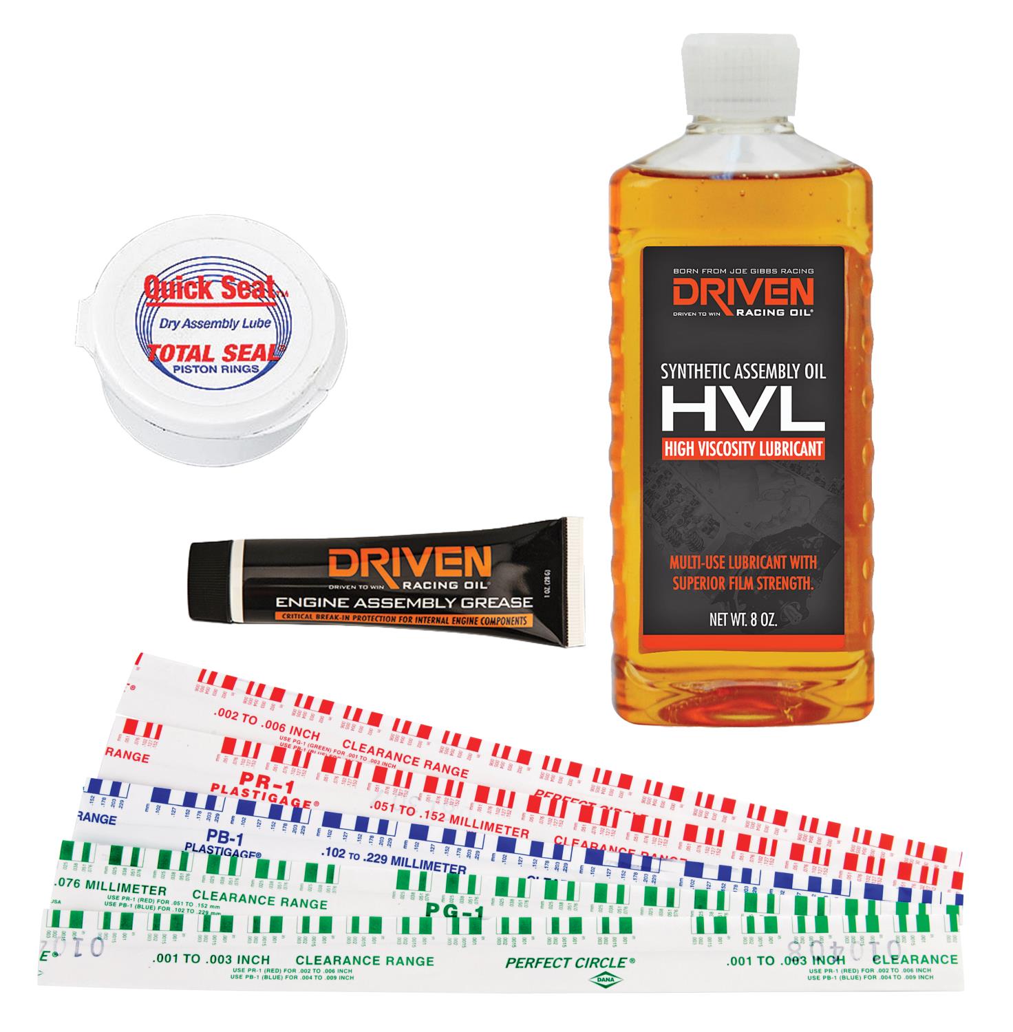 Engine Assembly Lubrication Kit Includes: (1) Driven HVL