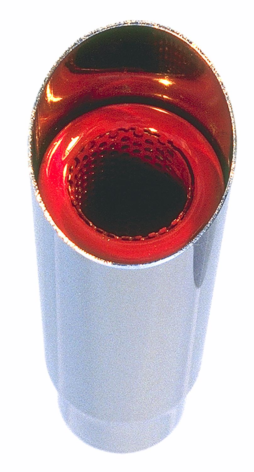 Single Hot Tip with Resonator 2-1/2" In, 2-1/2" Out