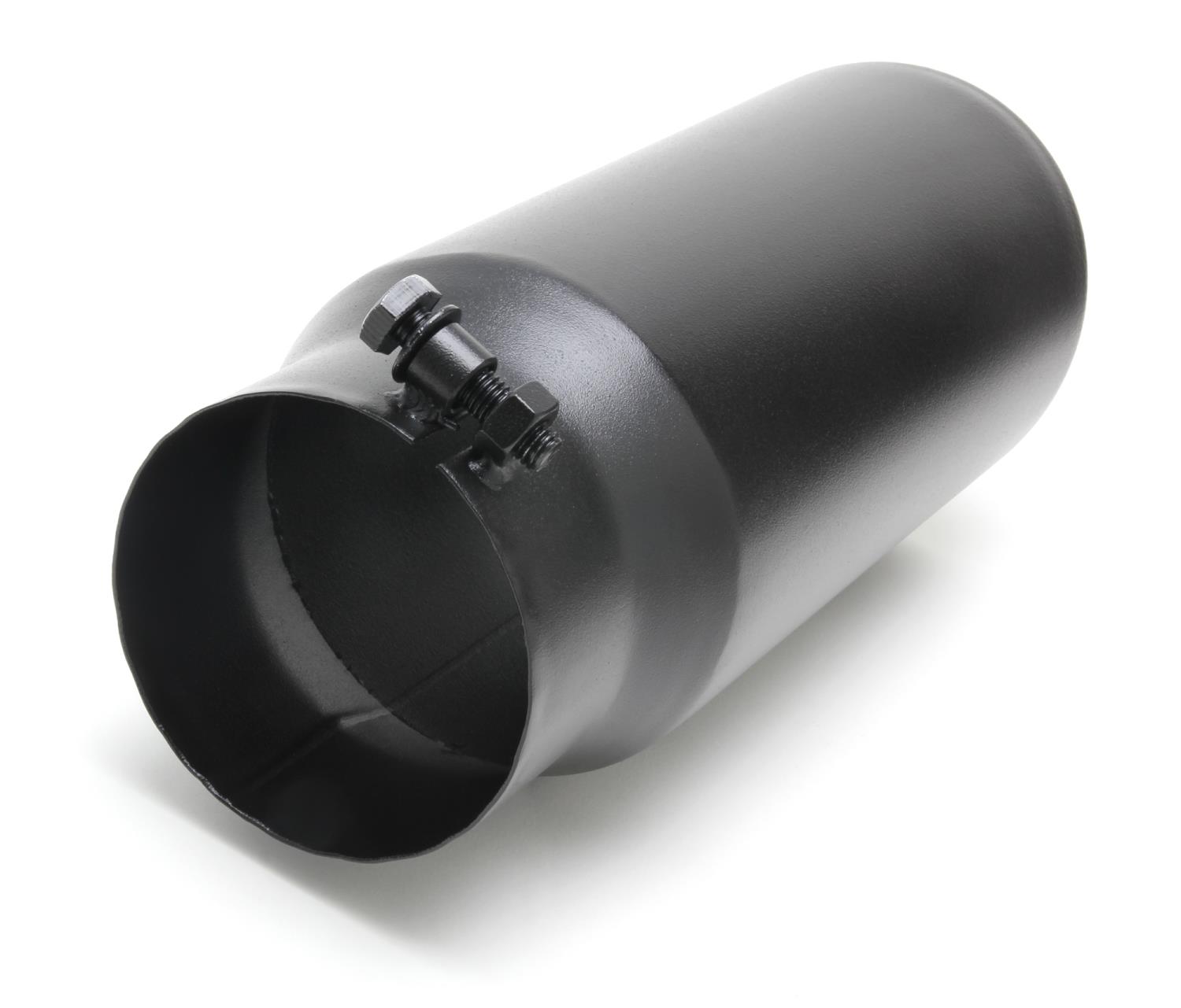 EXHAUST TIP-BLACK GLOSSY BOLT ON 4 I.D. X